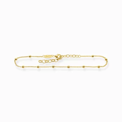 THOMAS SABO Ankelkedjor<ANKELKEDJA DOTS GULD gult guldfargad