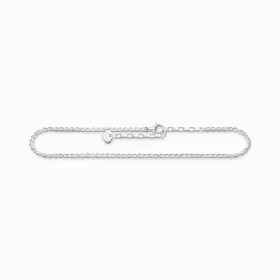 THOMAS SABO Ankelkedjor | Återvunnet 925 silver<ANKELKEDJA SILVER silverfargad