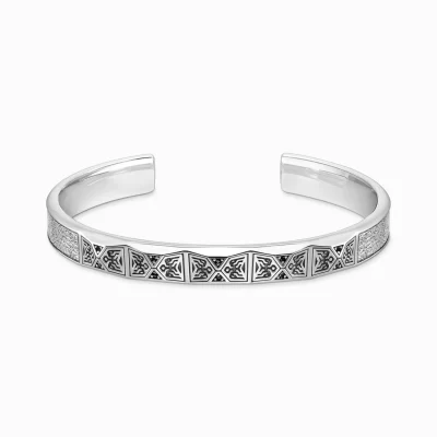 THOMAS SABO Armringar | Armringar<ARMRING FASETTERAD DESIGN MED SVARTA STENAR SILVER silverfargad, svart