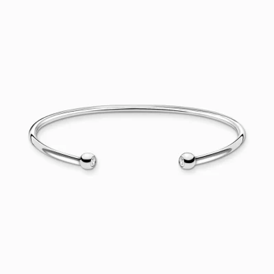 THOMAS SABO Armringar | Armringar<ARMRING KULOR MED STEN silverfargad, vit