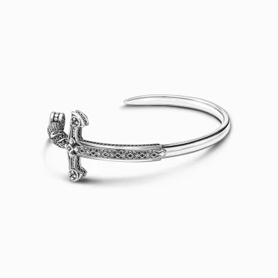 THOMAS SABO Armringar | Armringar<ARMRING SV&AUML;RD svart, silverfargad