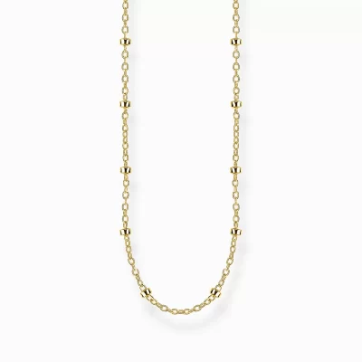 THOMAS SABO Halsband | 18K plätering<&AUML;RTKEDJA GULT GULD gult guldfargad