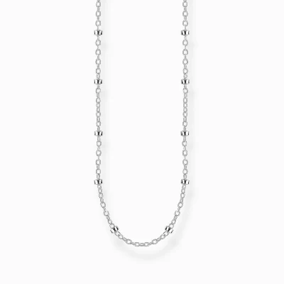 THOMAS SABO Halsband | Återvunnet 925 silver<&AUML;RTKEDJA SILVER silverfargad