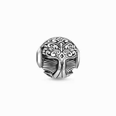 THOMAS SABO Beads | Återvunnet 925 silver<BEAD TREE OF LOVE silverfargad