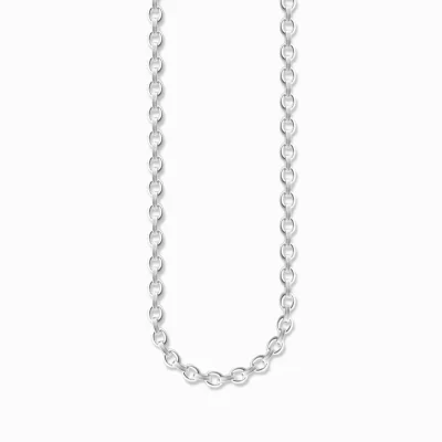 THOMAS SABO Halsband | Återvunnet 925 silver<BRED ANKARKEDJA silverfargad