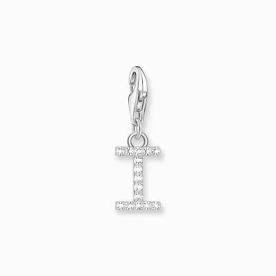 THOMAS SABO Charms | Charms<CHARM-H&AUML;NGSMYCKE BOKSTAVEN I MED VITA STENAR SILVER vit, silverfargad