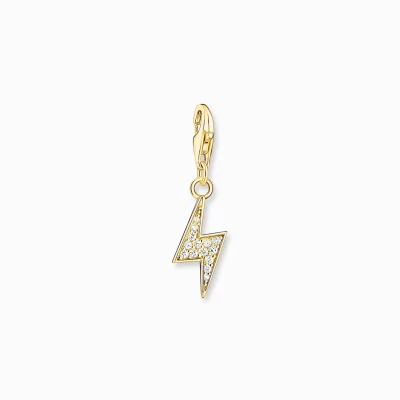 THOMAS SABO Charms | Charms<CHARM-H&AUML;NGSMYCKE FLASH GULD vit