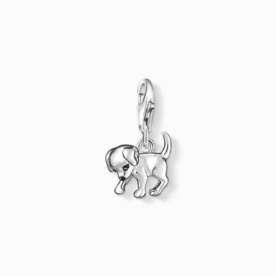 THOMAS SABO Charms | Charms<CHARM-H&AUML;NGSMYCKE HUNDVALP silverfargad