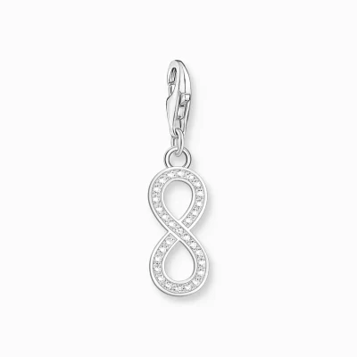 THOMAS SABO Charms | Charms<CHARM-H&AUML;NGSMYCKE INFINITY MED ZIRKONIA SILVER silverfargad, vit