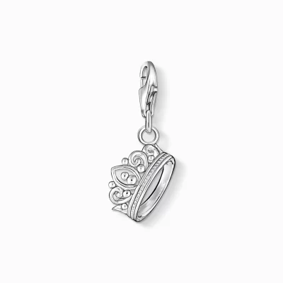 THOMAS SABO Charms | Charms<CHARM-H&AUML;NGSMYCKE KRONA silverfargad