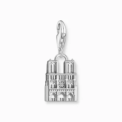 THOMAS SABO Charms | Charms<CHARM-H&AUML;NGSMYCKE NOTRE-DAME, SILVER silverfargad, vit