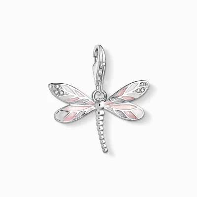 THOMAS SABO Charms | Charms<CHARM-H&AUML;NGSMYCKE SL&AUML;NDA beige, rosa, silverfargad, vit