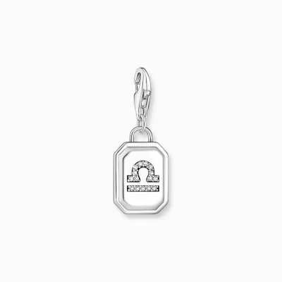 THOMAS SABO Charms | Charms<CHARM-H&AUML;NGSMYCKE STJ&AUML;RNTECKNET V&ARING;GEN MED STENAR, SILVER silverfargad, vit