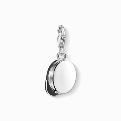 THOMAS SABO Charms | Charms<CHARM-H&AUML;NGSMYCKE STUDENTM&OUML;SSA SVERIGE svart, silverfargad, vit