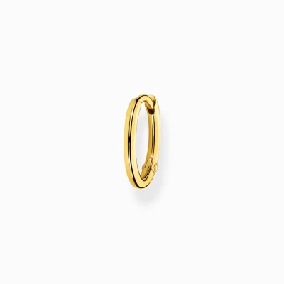 THOMAS SABO Creoler | 18K plätering<CREOL&OUML;RH&AUML;NGE INDIVIDUELLT CLASSIC GULD gult guldfargad