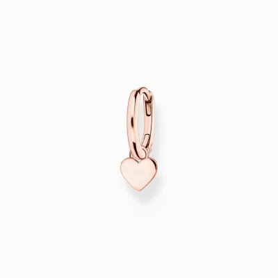 THOMAS SABO Creoler | 18K roséguldplätering<CREOL&OUML;RH&AUML;NGE INDIVIDUELLT MED HJ&AUML;RTA H&AUML;NGSMYCKE ROS&EACUTE;GULD roséguldfargad