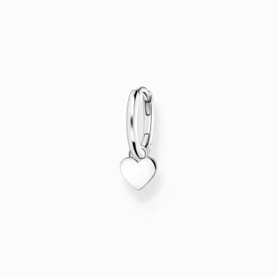 THOMAS SABO Creoler | Återvunnet 925 silver<CREOL&OUML;RH&AUML;NGE INDIVIDUELLT MED HJ&AUML;RTA H&AUML;NGSMYCKE SILVER silverfargad