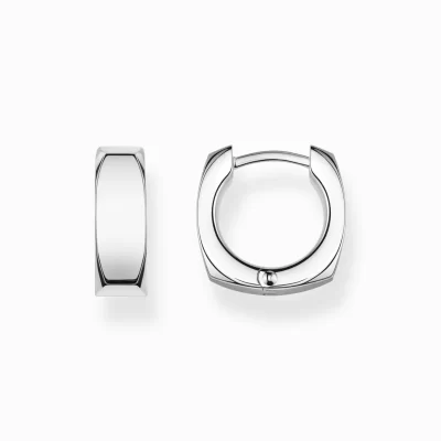 THOMAS SABO Creoler | Återvunnet 925 silver<CREOL&OUML;RH&AUML;NGEN STILRENT SILVER silverfargad