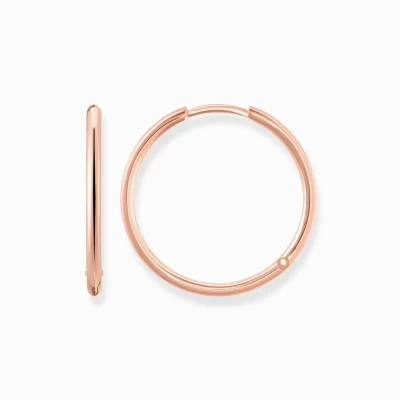 THOMAS SABO Creoler | 18K roséguldplätering<CREOL&OUML;RH&AUML;NGEN STORA roséguldfargad