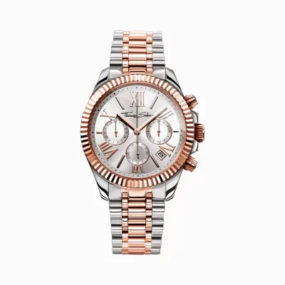 THOMAS SABO Klockor | Klockor för damer<DAMKLOCKA DIVINE CHRONO roséguldfargad, silverfargad