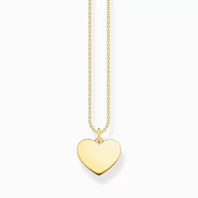 THOMAS SABO Halsband | 18K plätering<HALSBAND HJ&AUML;RTA GULD gult guldfargad