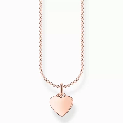 THOMAS SABO Halsband | 18K roséguldplätering<HALSBAND HJ&AUML;RTA ROS&EACUTE;GULD roséguldfargad