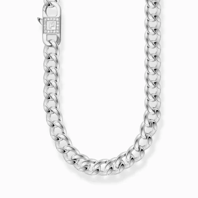 THOMAS SABO Halsband | Återvunnet 925 silver<HALSBAND L&AUML;NKAR SILVER silverfargad, vit