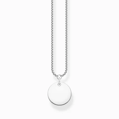 THOMAS SABO Halsband | Återvunnet 925 silver<HALSBAND MED H&AUML;NGSMYCKE SILVER silverfargad