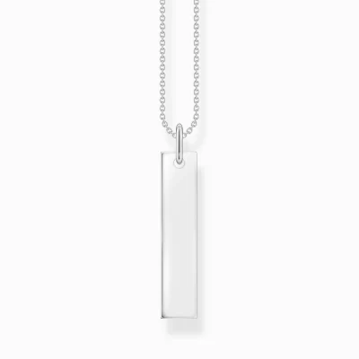 THOMAS SABO Halsband | Återvunnet 925 silver<HALSBAND TAG SILVER silverfargad