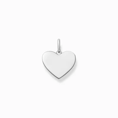 THOMAS SABO Hängsmycken | Återvunnet 925 silver<H&AUML;NGSMYCKE HJ&AUML;RTA LITET SILVER silverfargad