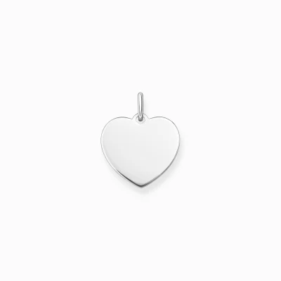 THOMAS SABO Hängsmycken | Återvunnet 925 silver<H&AUML;NGSMYCKE HJ&AUML;RTA STORT SILVER silverfargad