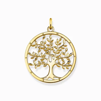 THOMAS SABO Hängsmycken | 18K plätering<H&AUML;NGSMYCKE TREE OF LOVE GULD gult guldfargad