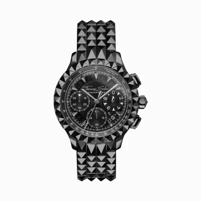 THOMAS SABO Klockor | Klockor för män<HERRKLOCKA REBEL AT HEART CHRONOGRAPH  svart