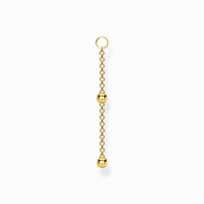 THOMAS SABO Creoler | 18K plätering<&OUML;RH&AUML;NGESBERLOCK INDIVIDUELLT KULOR GULD gult guldfargad