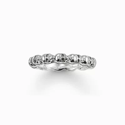 THOMAS SABO Ringar | Återvunnet 925 silver<RING D&OUML;DSKALLE silverfargad