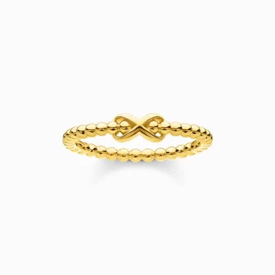 THOMAS SABO Ringar | 18K plätering<RING KULOR MED INFINITY GULD gult guldfargad