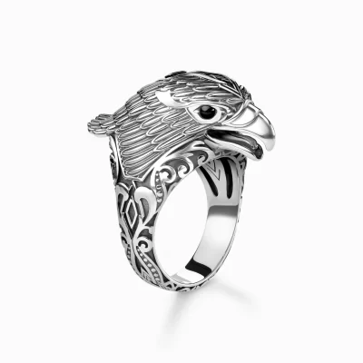 THOMAS SABO Ringar | Återvunnet 925 silver<RING &OUML;RN svart, silverfargad