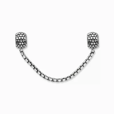 THOMAS SABO Beads | Återvunnet 925 silver<S&AUML;KERHETSKEDJA NITELEMENT silverfargad