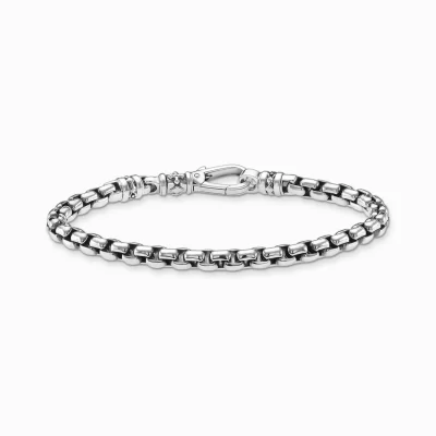 THOMAS SABO Armband | Återvunnet 925 silver<VENEZIA-ARMBAND SILVER SV&AUML;RTAT silverfargad